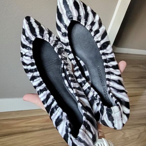 🆕️ Sigerson Morrison Lahela Ruched Pointed Toe Flats in Tie Dye Sz 36 - Picture 10 of 12